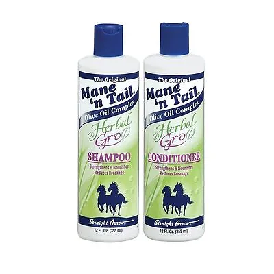 Mane 'n Tail Olive Oil Complex Herbal Gro Shampoo & Conditioner Combo 12 Fl.oz • $17.95