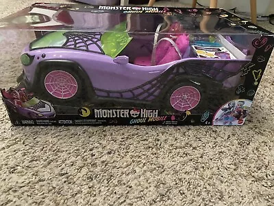 Monster High Toy Car Ghoul Mobile With Pet & Accessories Purple Convertible • $40