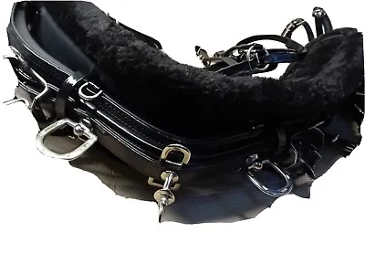 New Biothane Quick Hitch Horse Driving Harness Black Size Full • £139.99