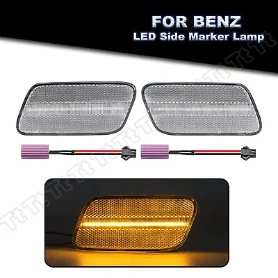 For 1996-2002 Mercedes Benz W210 E-Class LED Bumper Side Marker Light Clear Lens • $39.59