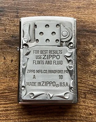 Zippo Lighter Dated 2014 Insert Heavy Emblem Unused Boxed • £84.99