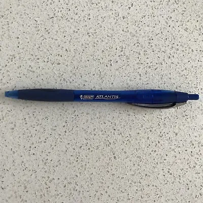 £0.99 • Buy 1x New Bic Atlantis Retractable  Roller Ballpoint Pen Blue Ink 0.6mm