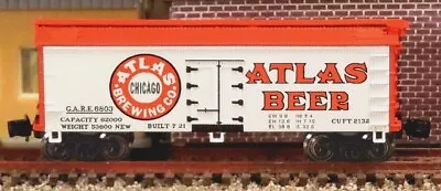 Z Scale ATLAS BEER Wood 34' Rebuilt Reefers ~ FTB9403 Set #1 ~ NIB • $58