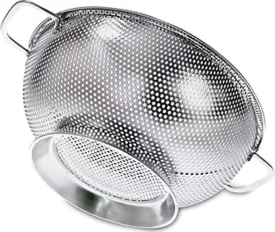 PriorityChef Colander Stainless Steel Kitchen Strainer For Washing Rice Pas... • $19.11