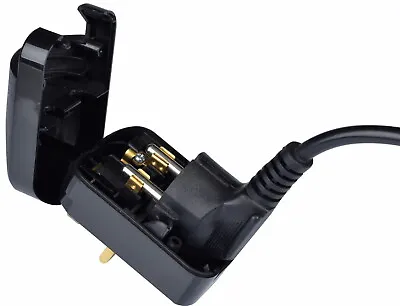 £5.69 • Buy Adaptor EU Schuko 2 Pin To UK 3 Pin Converter Plug Fused Screw Secured Mains