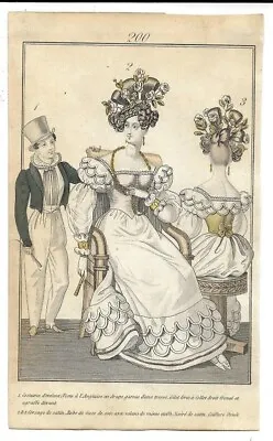 Townsends Monthly     Regency Fashion Plate        1827    Plate 200 • £16