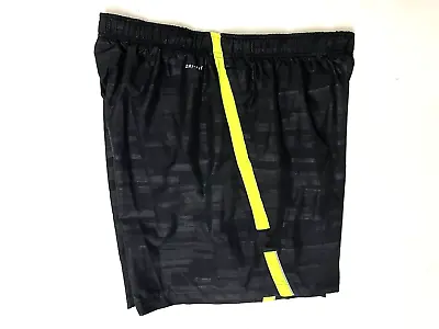NIKE RUNING Dri-Fit Shorts Mens 2XL 6  Ins 19L Black Lined Zip/Key Pokts NEW • $14.38