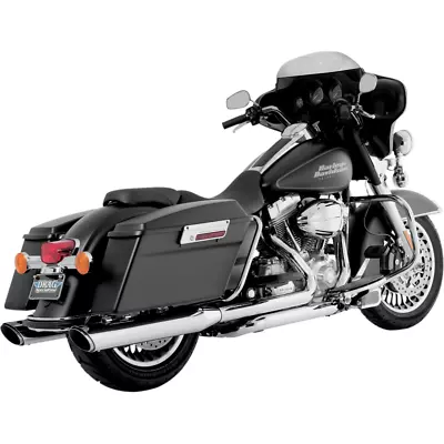 Vance & Hines Chrome Twin Slash Slip-On Muffler 95-16 Touring -1801-0392 • $499.95