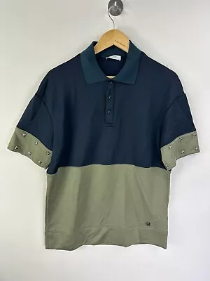 Authentic *CLG*  Versace Collection Dark Blue / Green Polo Shirt Size M £245 • £39.95