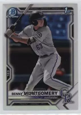 2021 Bowman Draft Chrome Refractor Benny Montgomery #BDC-84 • $1.35