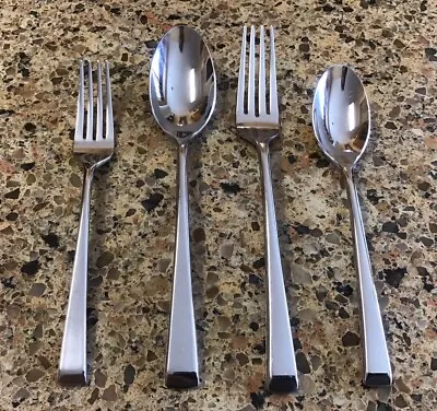 Mikasa Rockford ~ 4 Mixed Pieces ~ Stainless Flatware 18/10  ~ Fork ~ Spoon • $15.90