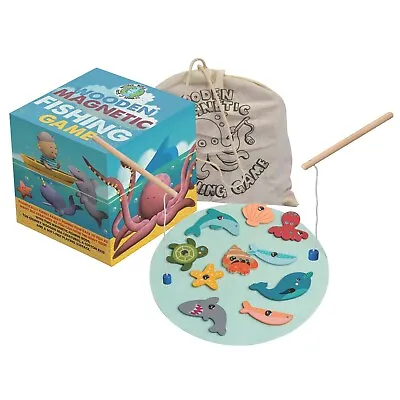 £10 • Buy House Of Marbles Wooden Fishing Game (magnetic) In A Bag - Children's Toy Gift