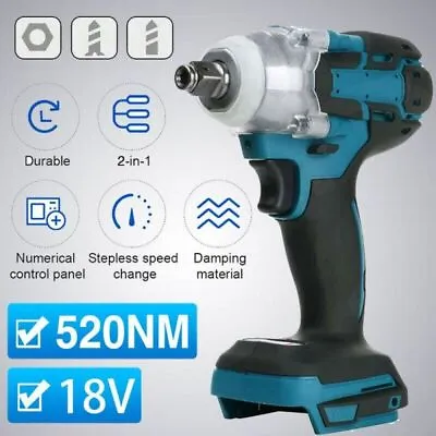 £23.69 • Buy 4 Speed 1/2  Cordless Impact Wrench Brushless Driver Replace For Makita Battery