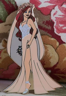 Disney Fantasy Pin Ariel Modern Bride Jumbo Le 50 The Little Mermaid Prince Eric • $22.50