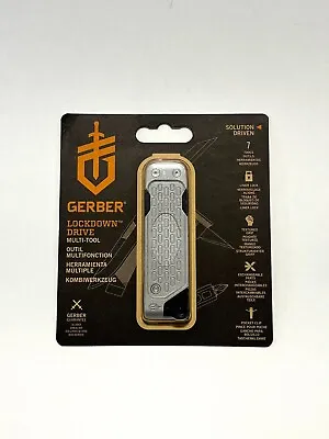 Gerber Gear Lockdown Driver 7-in-1 Multi-tool - EDC Gear And Equipment - Silver • $46