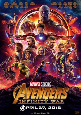 Avengers - Infinity War (2018) Movie Poster /50x70 Cm/24x36 In/27x40 In/ #237 • $19.99