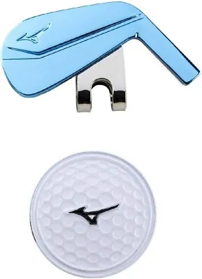 5LJD192100 Blue Mizuno Japan Golf Ball Cap Clip Marker Iron Jaan New • $32.50