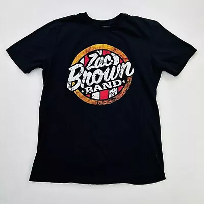 Zac Brown Band Shirt Adult Large Black Logo Music Country Nike 2015 Tour Mens • $16.88