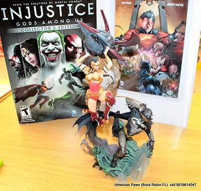 $50 • Buy Injustice Gods Among Us Collector's Edition Xbox 360 Statue Comic & Game *READ*