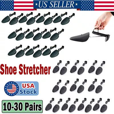 10-30 Pair Adjustable Plastic Spring Shoe Tree Men Shoes Shaper Keeper Stretcher • $26.99