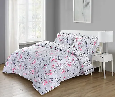 £19.99 • Buy Printed Duvet Cover Set 100% Egyptian Cotton Bedding Sets Double Super King Size