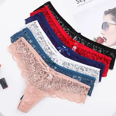 Thong G String Women Panties Hollow Out Low Rise Lingerie 3pcs/lot Underwear New • $10.49