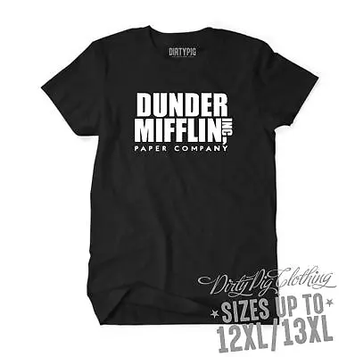 Dunder Mifflin Big Mens Shirt Sizes 4XL/5XL 6XL/7XL 8XL/9XL 10XL/11XL 12XL/1 • $39.95