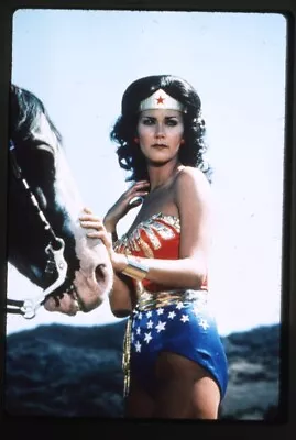 Lynda Carter Wonder Woman Iconic Busty Superhero Costume Vintage Transparency • $24.99
