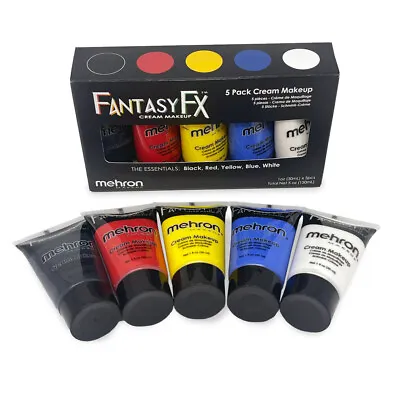 Mehron Fantasy FX Makeup Water Based Essential Face Body Set Quick Easy Party • $23.70