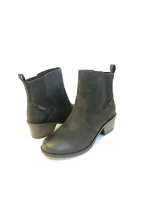 Teva Anaya Chelsea Women Boots Waterproof Leather Black Us 9.5 /uk 7.5 /eu 40.5 • $89.99