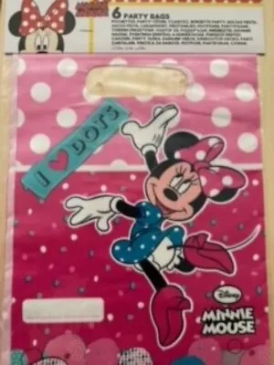 Party Bags Pack Of 6 For £1 MINNIE MOUSE TYPE 1 • £1