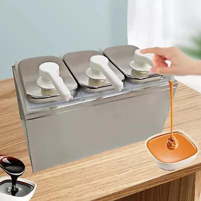 Commercial Hot Fudge Warmer Nacho Cheese Sauce Pump Dispenser Dispensing 2L • $71.26