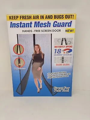 Hands Free Instant Mesh Guard Screen Door Single & Sliding Door Magnetic Closure • $21.59