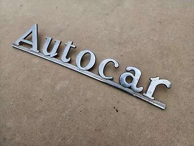 OEM Original AUTOCAR Cast 18  Emblem Script Logo Horseless Carriage Early Car • $169.95