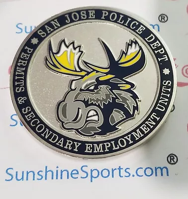 San Jose Police SEU Challenge Coin LAST ONE 1 3/4  New Package. LAPD CHP FBI • $21.25