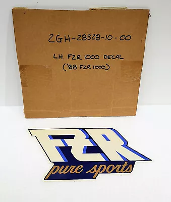 Genuine Yamaha 1988 FZR1000 OEM Left Mid Fairing Cowling Emblem Decal NOS New • $59.99