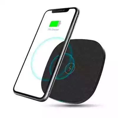 15W Qi Qc 3.0 FAST CHARGER Wireless Charging Pad Android & Apple Phone & Tablet • £6.99