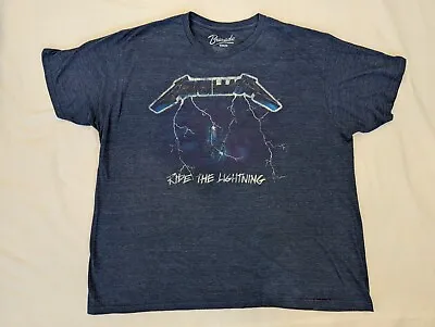 Metallica Shirt Unisex XXL 2XL Bravado Ride The Lightning Rock Band Merchandise • $11.40