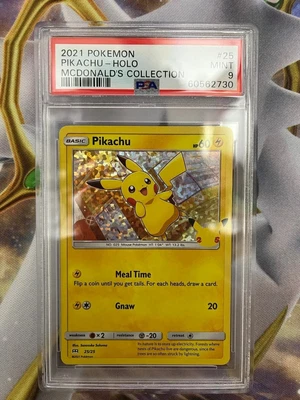 $5.50 • Buy 2021 Pokémon Pikachu Holo McDonalds Collection 25th Anniversary #25 PSA MINT 9