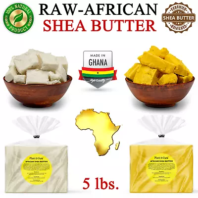 $21.95 • Buy Raw African Shea Butter 5 Lbs 100% Pure Natural Organic Unrefined Bulk Wholesale