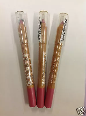 3 X Maybelline Lip Express Lipstick 'N Liner In One PINK STREAK NEW • £23.96