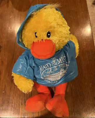 Maid Of The Mist Niagara Falls 10 In Plush Duck W/Raincoat “Splish” #2173 Guns • $2.50