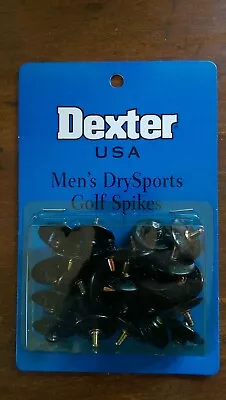 Package Of 24 Dexter USA Men's DrySports Metal Golf Spikes Trisport Lite Locking • $14.95