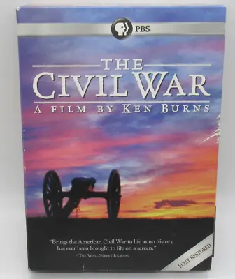$23.99 • Buy The Civil War 6-disc Dvd Documentary Set, Ken Burns Film, Country Divided, Pbs