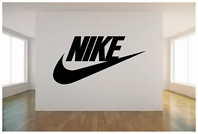 Nike Logo Check Mark Wall Vinyl Art Decal 42x22  Bedroom Home Decor • $32.95