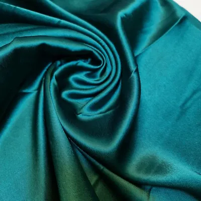  SOFT Charmeuse Silky Satin Bridal Dress Lining Backdrop Drape Craft Fabric 44  • £5.29