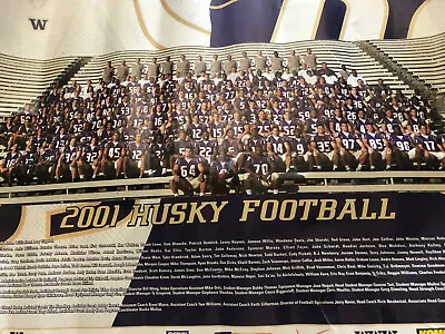 2001 Husky Football U Of W Huskies Dawg  Used  Poster Picture UW • $5