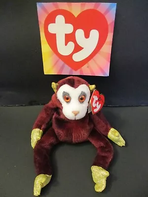 TY BEANIE BABY✨THE MONKEY~CHINESE ZODIAC~2000~(6 Inch)~MWMT~SHIPS FREE • $8.85