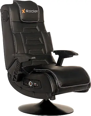 X Rocker 5139601 Pro Series Pedestal 2.1 Video Gaming Chair Black • $321.98