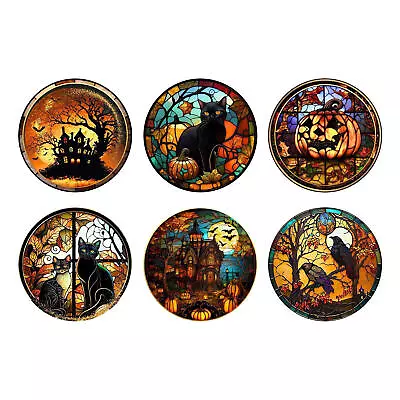 Halloween Window Stickers Decorative Double-Side Glueless Clings Removable Decal • £6.19